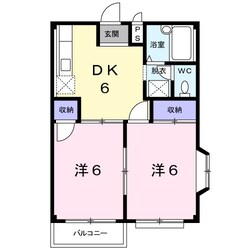 カマラードつくばＡの物件間取画像